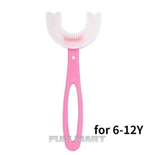 Дитяча U-подібна зубна щітка Childrens u Shaped Toothbrush блакитна